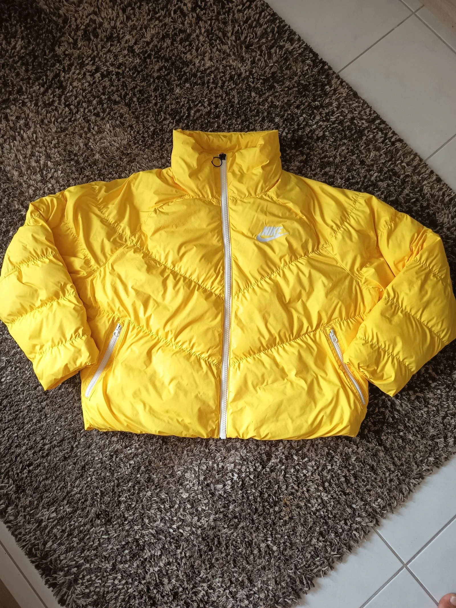 Doudoune Nike jaune femme taille-M